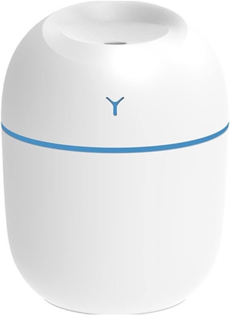 Trommel 220ml Humidifier USB Ultrasonic Essential Oil Diffuser Cool Mist Electric Humidifier with Colorful Lights (Color: Khaki)
