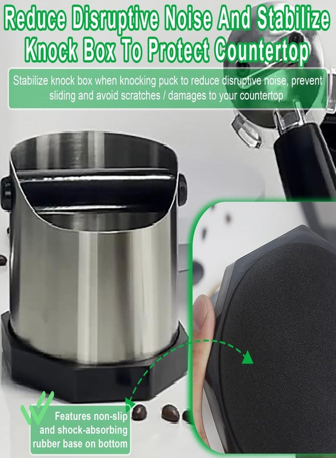 MEDIMATIC Stainless Steel Espresso Knock Box, Easy & Mess-Free Disposal of Coffee & Espresso Grounds, Coffee Knock Box with Removable Knock Bar & Non-Slip Base, Dishwasher Safe Espresso Puck Knock Box for Home - Image 4