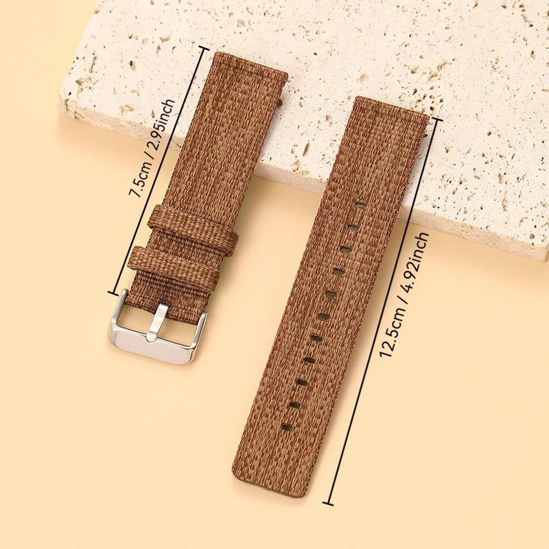 Red Nylon Watch Band 20mm Quick Release Fashion Casual Style - Image 2