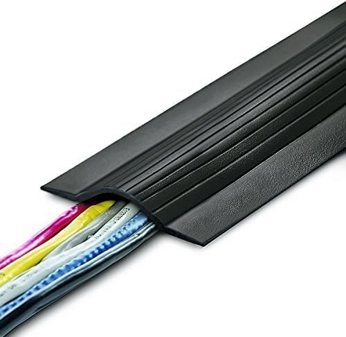 UT Wire 5' Cable Blanket Low Profile Cord Cover and Protector, Black - Image 1