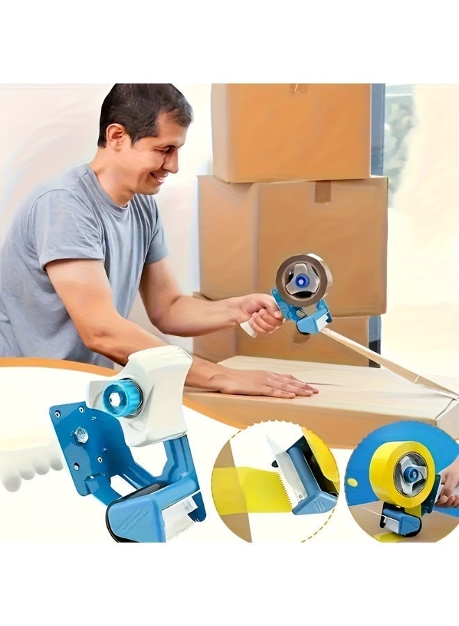 ihomeshop Packing Tape Dispenser Gun, 3 Inch Tape Gun Dispenser with 3 Inch Carton Packing Tape, Lightweight Industrial Side Loading Tape Dispenser - Durable Tape Dispenser for Secure Sealing, Ideal for Moving and Shipping - Image 3