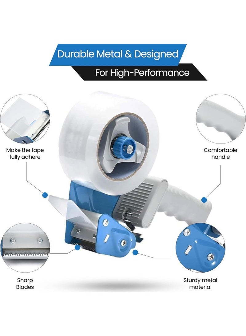 ihomeshop Packing Tape Dispenser Gun, 3 Inch Tape Gun Dispenser with 3 Inch Carton Packing Tape, Lightweight Industrial Side Loading Tape Dispenser - Durable Tape Dispenser for Secure Sealing, Ideal for Moving and Shipping - Image 2