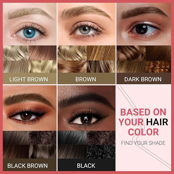 iMethod Curved Eyebrow Pen Eyebrow Pencil Brow Pencil 2in1 DualEnded Microblading Eyebrow Pen with MicroForkTip and Precise BrushTip Create Natural HairLike Brows Last AllDay Dark Brown