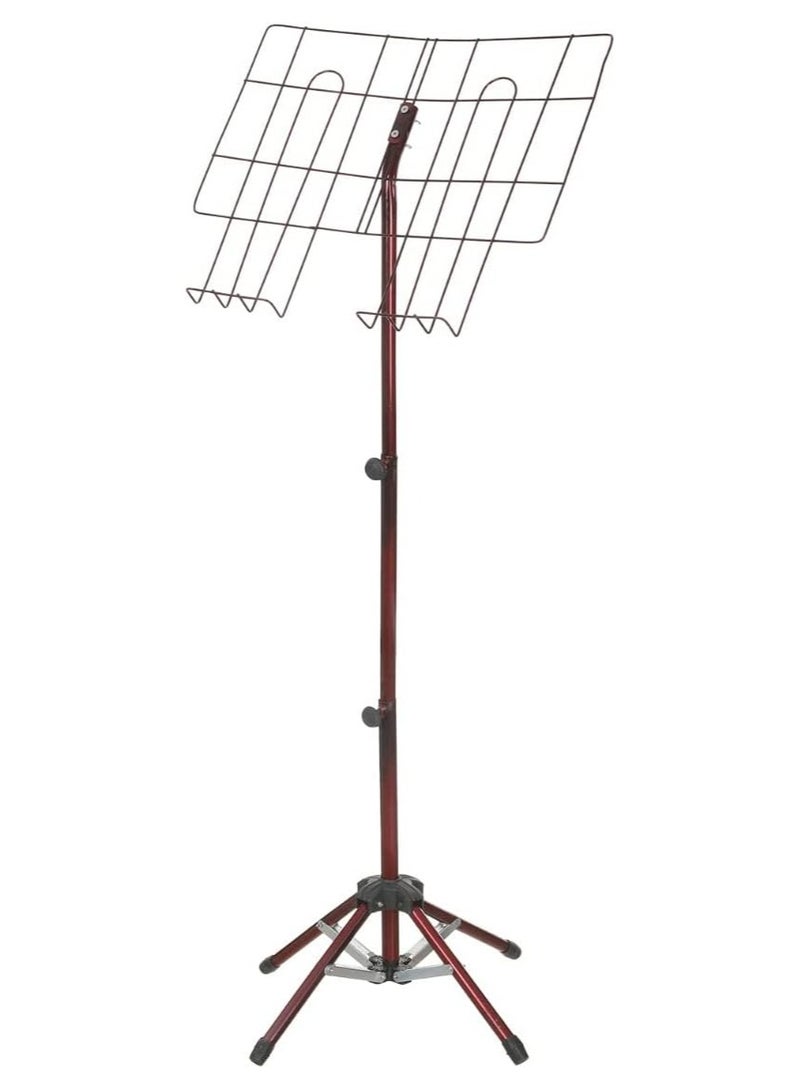 حامل مصحف معدني متعدد المستويات، 130×48 سم، احمر غامق  - Image 1