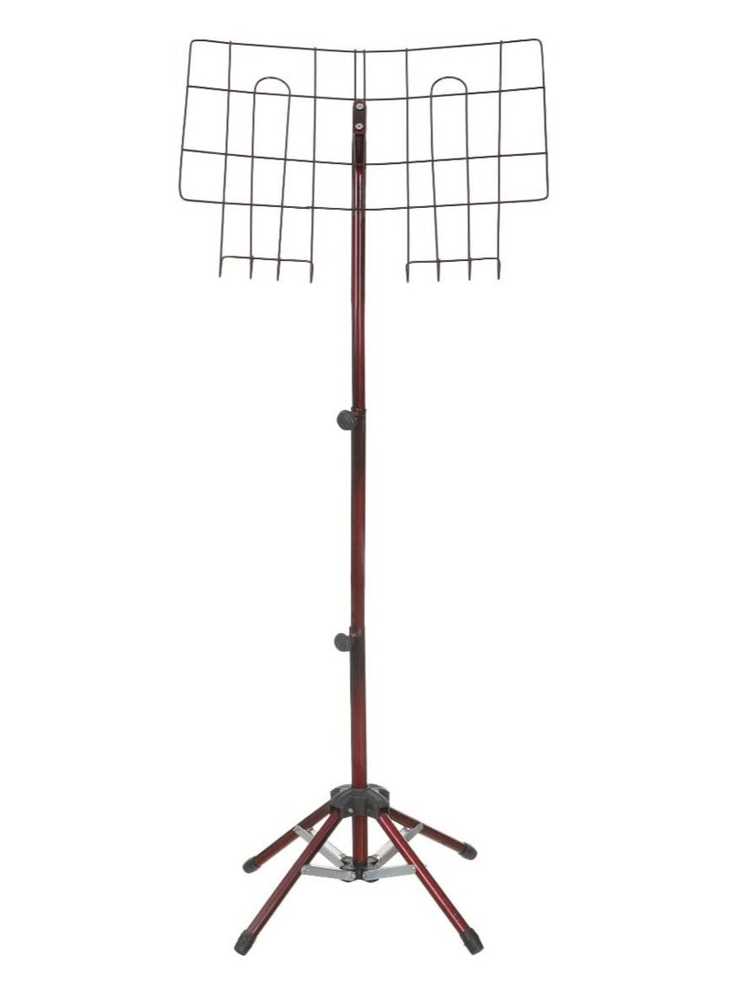 حامل مصحف معدني متعدد المستويات، 130×48 سم، احمر غامق  - Image 2