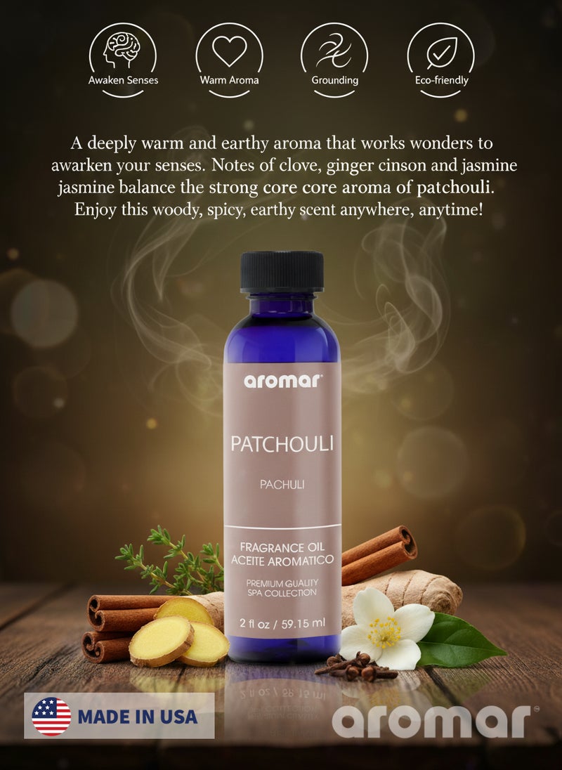 Aromar Spa Aromatic Oil  Patchouli Fragrance, 59.15ml - Image 3