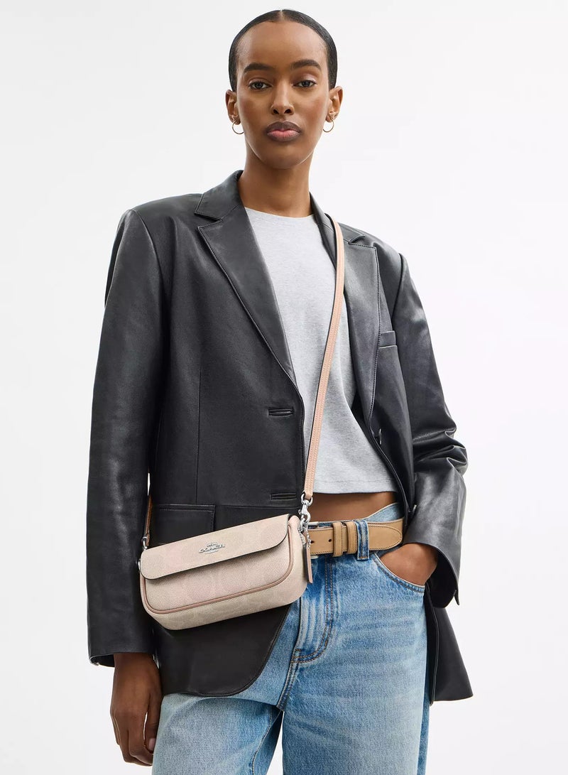 coachoutlet Coach Hailey Flap Bag, Women's Shoulder Bag, Women's Cross Body Bag, Women's Travel Bag, Women's Hand Bag-21cm-Beige - Image 4