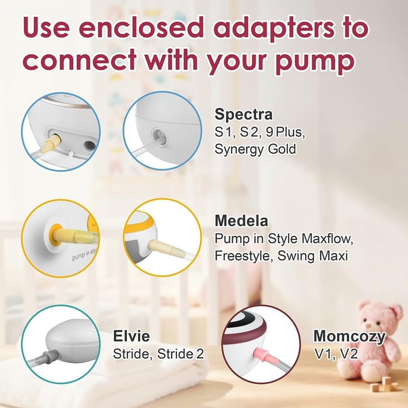 نينس سابلاي Nenesupply Tubing Set for Handsfree Wearable Collection Cups. Work with Nenesupply Handsfree Wearable Collection Cups Only. - Image 3
