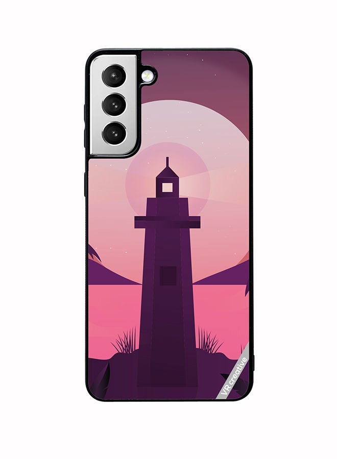 VR CREATIVE Protective Case Cover For Samsung Galaxy S22 5G Lake House Design Multicolour - Image 1