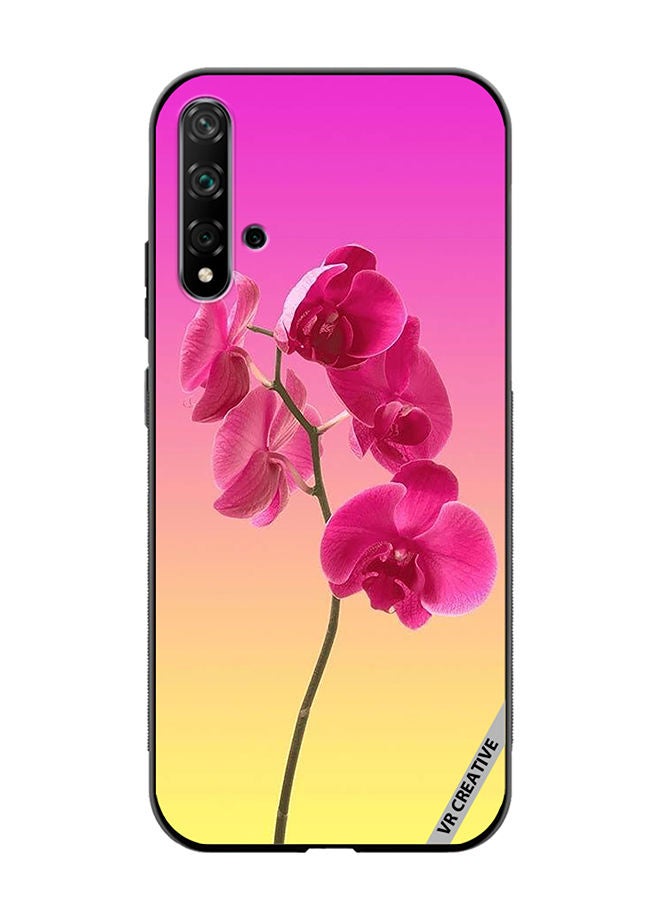VR CREATIVE Protective Case Cover For Huawei Nova 5T Flower Design Multicolour - Image 1
