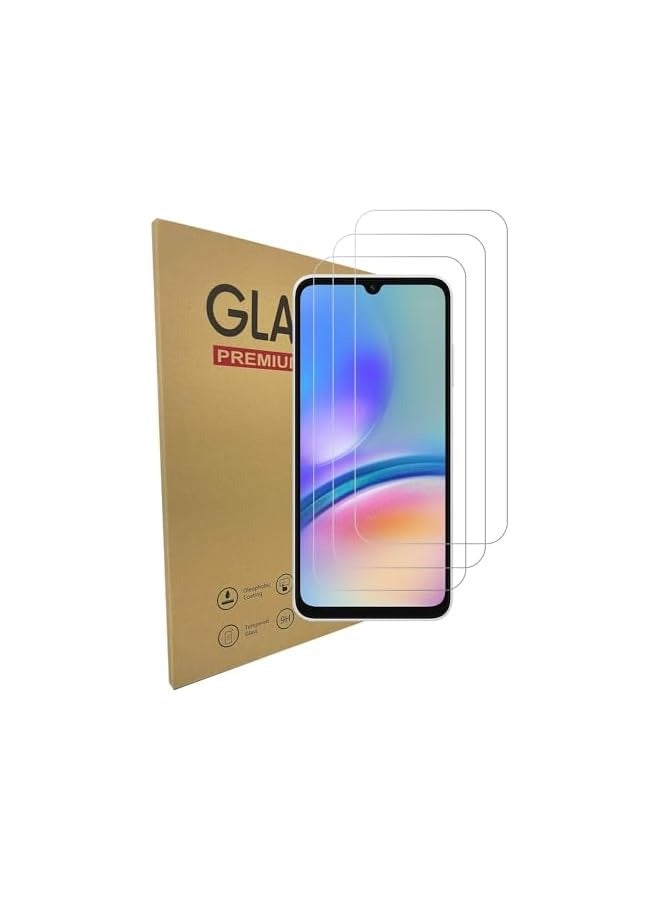 PROMASS Screen Protector compatible with Galaxy A05s / Galaxy A05 Tempered Glass [HD Full Coverage][Easy Installation][Scratch Resistant][9H Hardness]Protective Film [3 pack] - Image 1