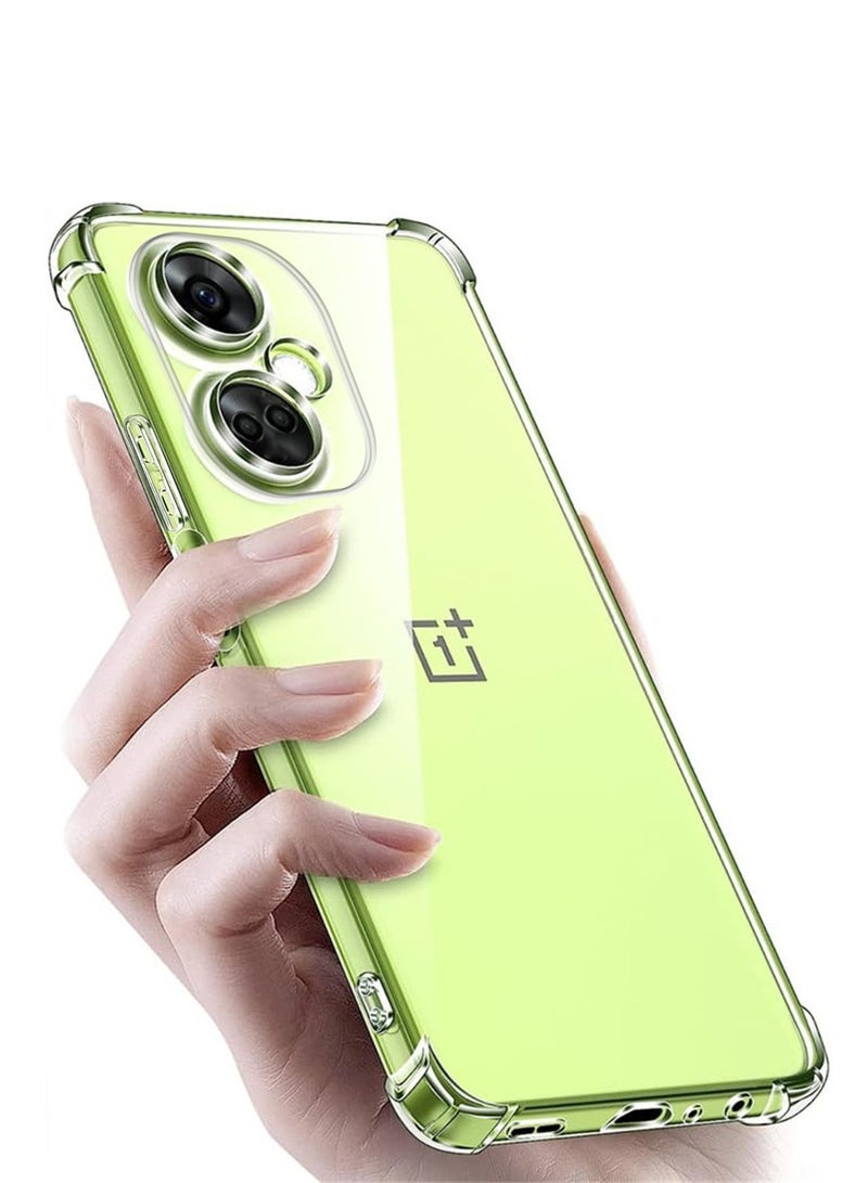 Techie غطاء حماية زوايا TPU لهاتف One Plus Nord CE3 مع حماية عدسة الكاميرا وغطاء خلفي شفاف - Image 2