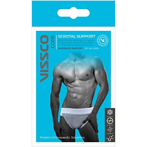 Vissco Scrotal Support, Relieve Pain, Strain of Scotrum, Reduce Injury, Grey (Size- L) - Image 3