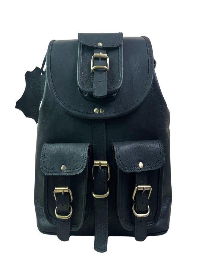 Madosh, Genuine Leather Laptop Backpack Sports Hiking Daypacks Carryall Rucksack Casual Shoulder Bookbag - Image 1