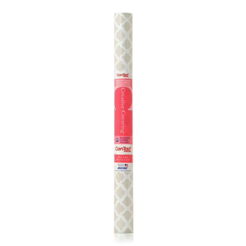 ConTact Brand Creative Covering SelfAdhesive Shelf and Drawer Liner 18Inches by 9Feet Talisman Taupe