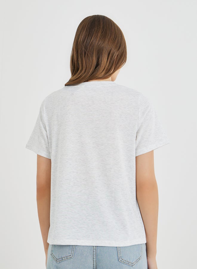 Take Two Slogan Print Regular Fit T-Shirt - Image 4