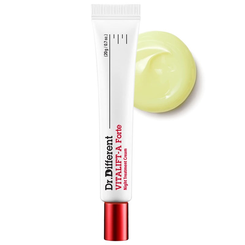 DrDifferent VITALIFTA Forte Retianl 01  Intensive AntiAging Night Cream for Lifting  Firming with Vitamin A  Hyaluronic Acid Reduce Wrinkles  Fine Lines 07oz
