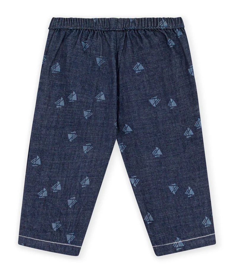 بيتي باتو Babies' Trousers In Boat Print Denim