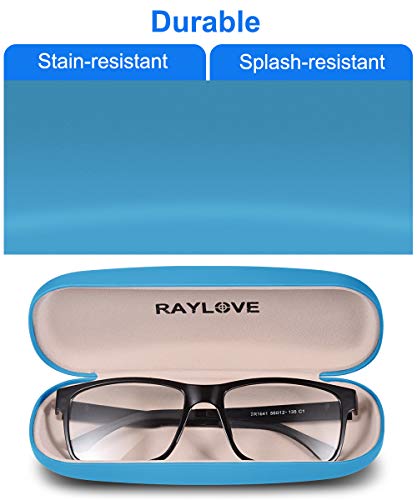 RayLove Unisex Hard Shell Eyeglasses Cases, Protective Case For Glasses(Sky Blue) - Image 4
