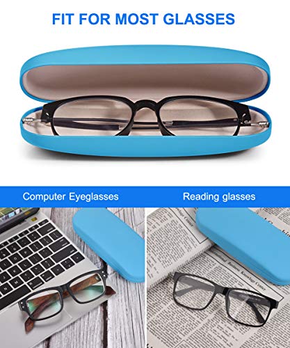 RayLove Unisex Hard Shell Eyeglasses Cases, Protective Case For Glasses(Sky Blue) - Image 3