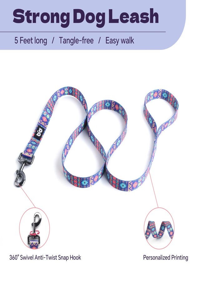 كيوكيو بيتس طقم حزام ومقود للكلاب من QQPETS، قابل للتعديل، شديد التحمل، يمنع الشد، مناسب للكلاب الصغيرة والمتوسطة والكبيرة، مزود بمشبك خلفي مضاد للالتواء، مثالي للمشي - Image 4