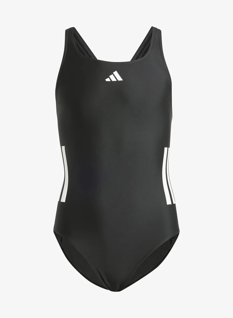 Adidas Youth 3-Stripes C-Back Swimsuit