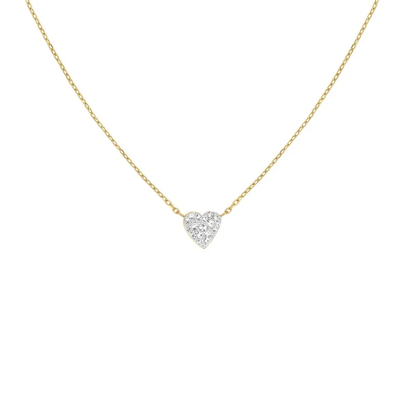 Rosefield  Rosefield Pave Heart Gold Necklace - JNPHG-J1273 for Women | Best Price UAE