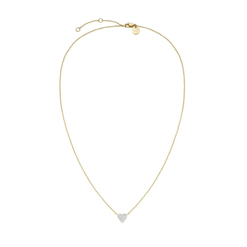 RoseField Rosefield Pave Heart Gold Necklace - JNPHG-J1273