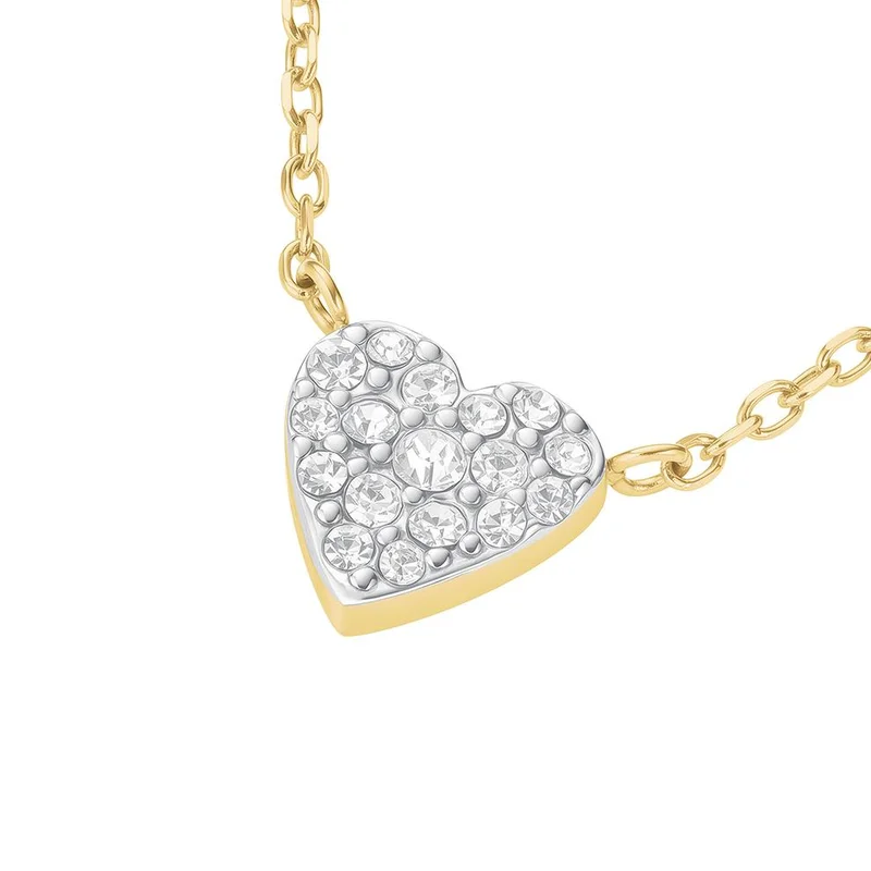 RoseField Rosefield Pave Heart Gold Necklace - JNPHG-J1273