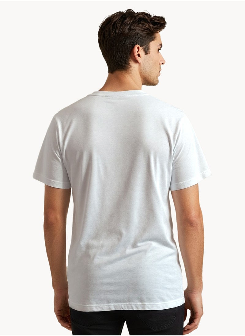NAUTICA Plain Regular Fit Premium Cotton Crew Neck T-shirt  - Image 2