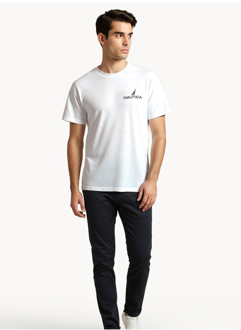 NAUTICA Plain Regular Fit Premium Cotton Crew Neck T-shirt  - Image 4