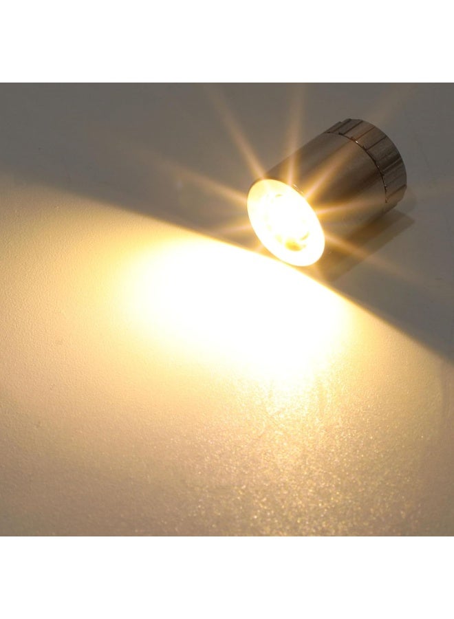 Mini LED Lights, 10 Pack Small Spotlight Battery Operated LED Lights, DIY Miniature Lights, Small Decoration Dollhouse Accessories, Warm White LED Wireless Miniature Spot Light, Warm White - Image 4