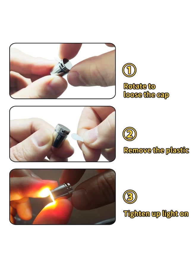Mini LED Lights, 10 Pack Small Spotlight Battery Operated LED Lights, DIY Miniature Lights, Small Decoration Dollhouse Accessories, Warm White LED Wireless Miniature Spot Light, Warm White - Image 3