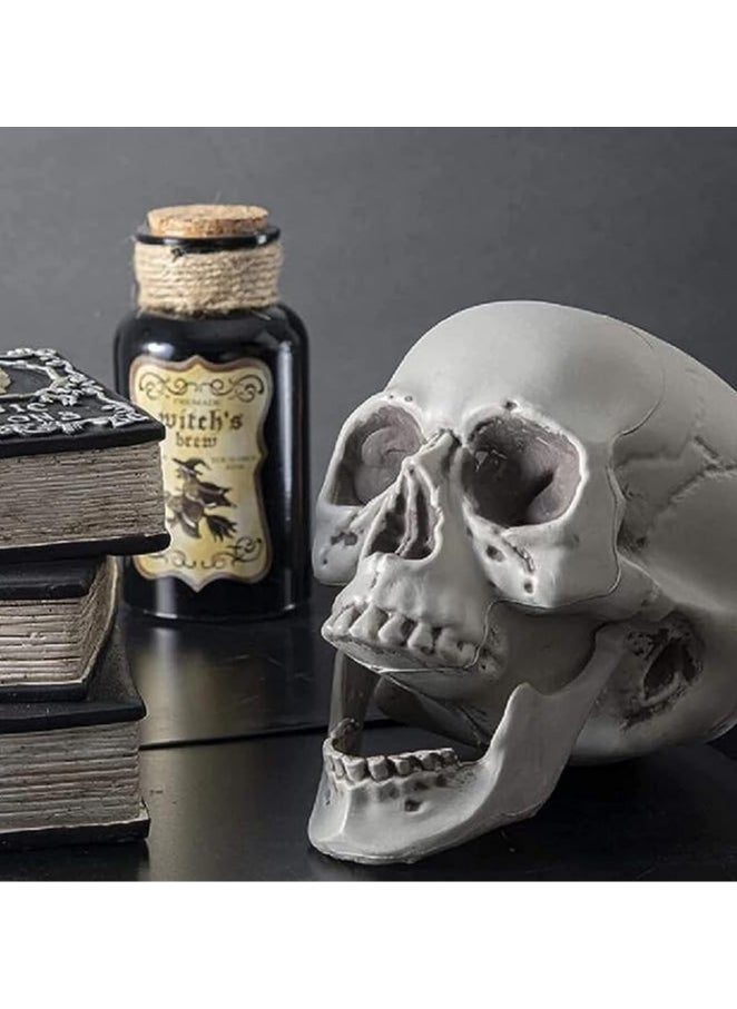 AUTOYSUR Festival Decoration Skull Skeleton Skull Head Realistic Looking Fake Skull Decor for Home Table Party Bar Decor Props Plastic (1pc)  - Image 3