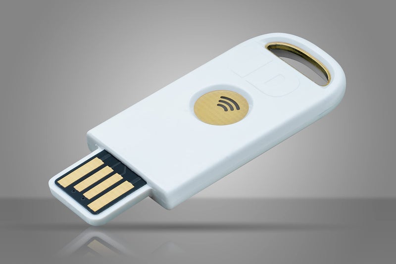 Identiv uTrust FIDO2 NFC+ Security Key USB-A (FIDO2, U2F, PIV, HOTP, WebAuth) - Image 1