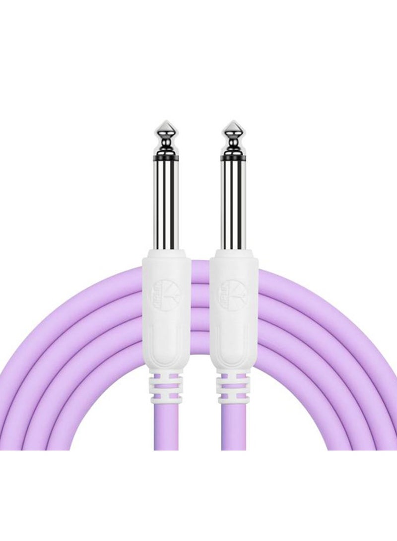 Generic 6M Guitar Cable – Dual Straight Plugs, Model IC-241, Macaron Colors, For Guitar & Bass  - Image 3