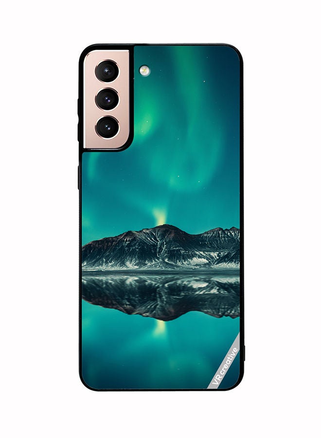 VR CREATIVE Protective Case Cover For Samsung Galaxy S21 Plus 5G Aurora Design Multicolour - Image 1