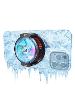 Portable Semiconductor Cooling Fan for MagSafe-Compatible Phones, Noiseless Phone Cooler for Gaming, Live Vlogging, Fits 4-6.7 Inch iOS/Android Devices, Ideal for PUBG and More.