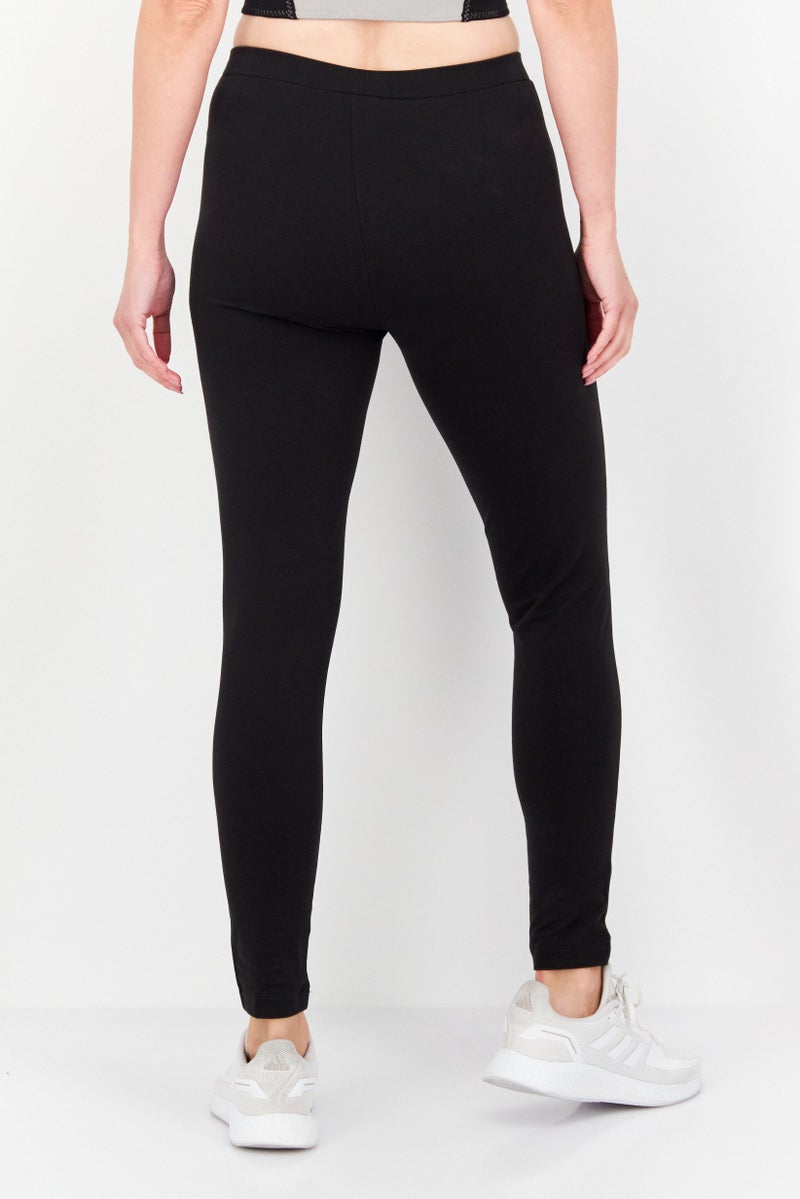 Champion Women Sportswear Fit Training Brand Logo Leggings, Black - Image 3