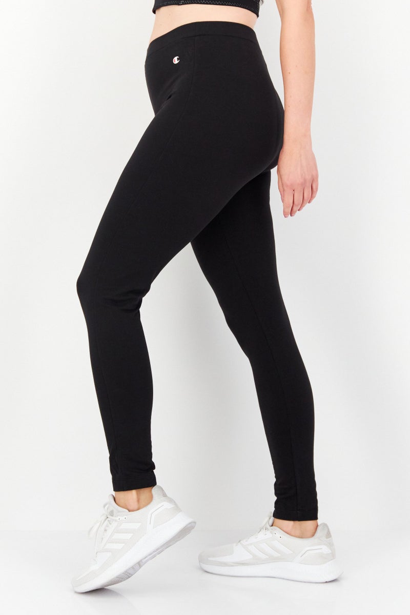 Champion Women Sportswear Fit Training Brand Logo Leggings, Black - Image 2