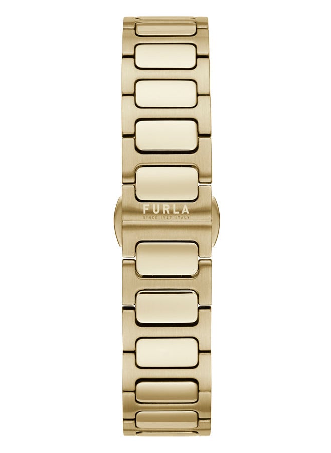 Furla Furla Watches Women's Quartz Dress Watch with Stainless Steel Strap, Gold, 20 (Model: WW00014002L2), Gold  - Image 3