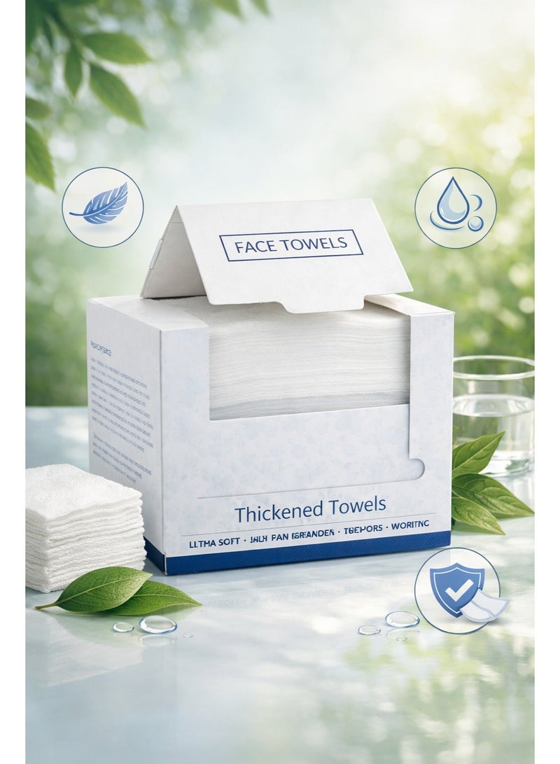 Kali Joy Disposable Face Towels Box – Ultra Soft Thickened Nonwoven Facial Wipes | 100% Biodegradable | Lint‑Free & Hygienic Makeup Remover | Eco‑Friendly Skincare Essentials for Daily Use 1 Pack, 50 Sheets - Image 3