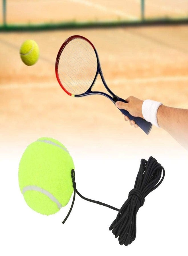 ODMART Tennis Rebound Trainer with Elastic Rope | Solo Practice Training Equipment for Beginners, Kids & Adults Pack of 1 - Image 3