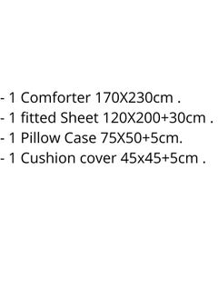 SMART HOME Comforter Set for One Person Two-Sided Mattress Consisting of 4 Piece Comforter 4 Piece 100% Microfiber Comforter size 170x230 cm  - Image 4
