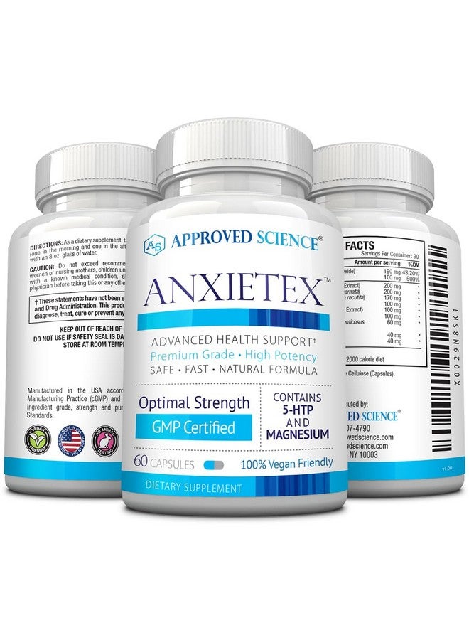 Approved Science ساينس المعتمدة أنزيتكس - هدوء واسترخاء - إل-ثيانين والمغنيسيوم - 60 كبسولة - صديقة للنباتيين - إمداد لمدة 3 أشهر - Image 4