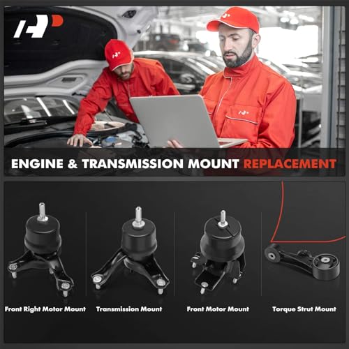 A-Premium 4PCS Engine Motor Mount and Transmission Mount Set Compatible with Toyota Sienna 2015 2016 2017 V6 3.5L, AWD, Automatic Transmission - Image 2