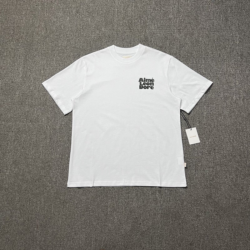 Aime Leon Dore Classic Print New York Queens Landmark Print Round Neck Short Sleeve Tee - Image 1