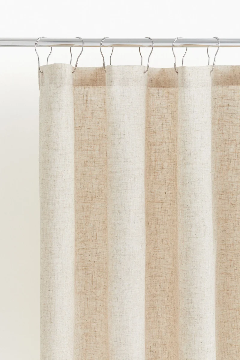 اتش اند ام Linen-blend shower curtain