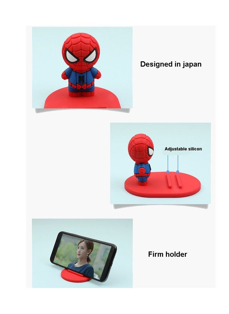 Miniso Cute Cartoon Spierman Universal Desktop Table Mobile Phone Holder Stand for iPhone Samsung Xiaomi Huawei  - Image 4