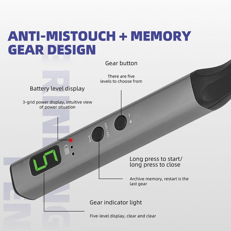GOWENIC Mini Cordless Tool, USB Rechargeable Grinding Pen with 5 Speeds, Mini Engraving Pen Set for Electronics Repair Cutting Drilling Polishing - Image 1